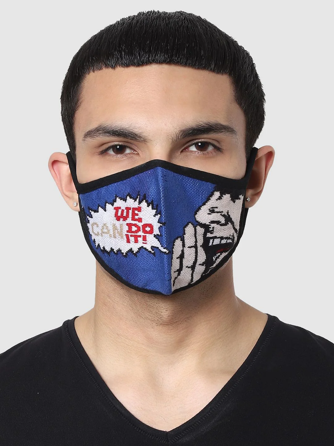 Pack of 3 Graphic Print Seamless 2 PLY Mask - Image 4