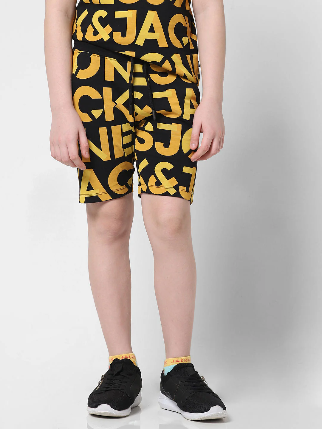 Black Logo Print Co-ord Sweatshorts - Image 2