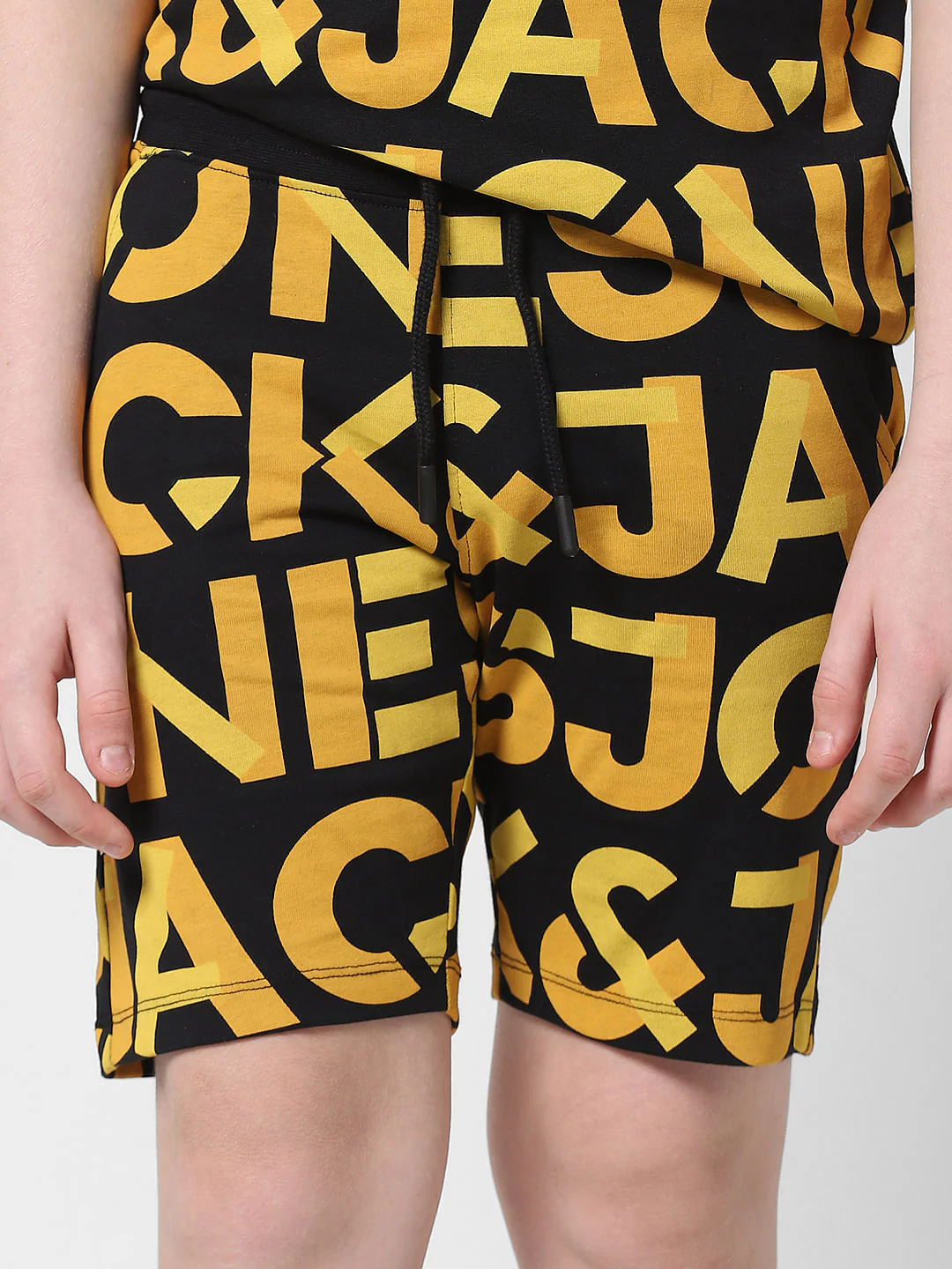 Black Logo Print Co-ord Sweatshorts - Image 4