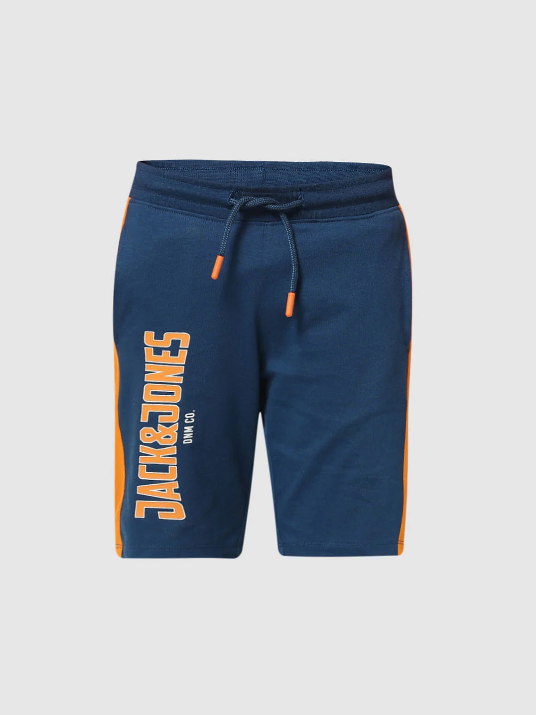 Navy Blue Mid Rise Colourblocked Shorts - Image 5