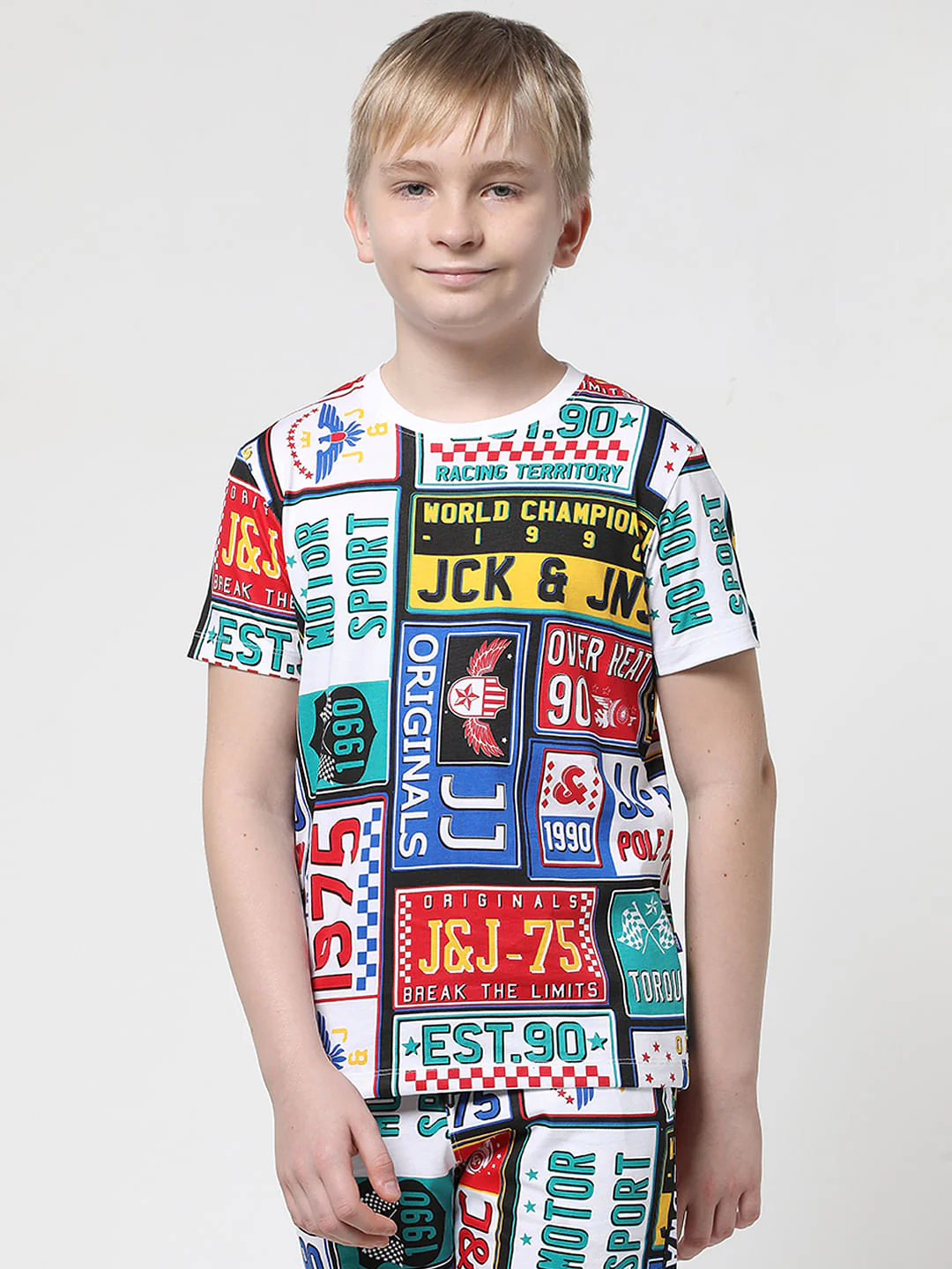JACK&JONES JUNIOR X MOTOR MUNCHKINS WHITE PRINTED T-SHIRT - Image 2
