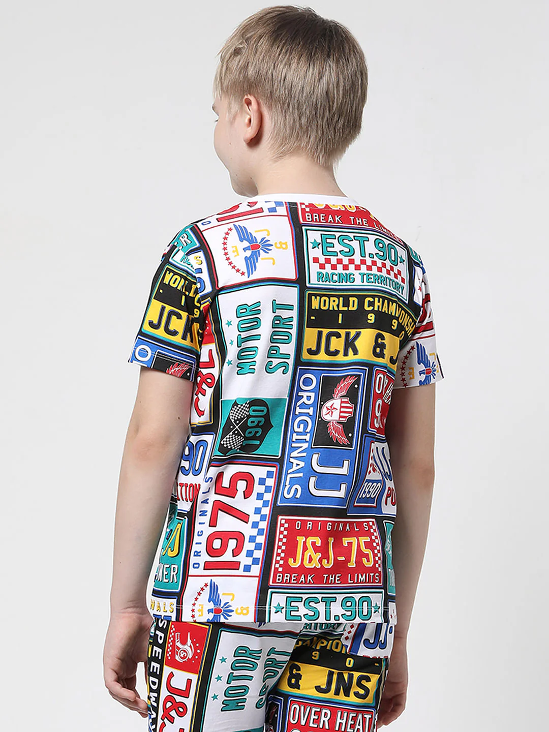 JACK&JONES JUNIOR X MOTOR MUNCHKINS WHITE PRINTED T-SHIRT - Image 4