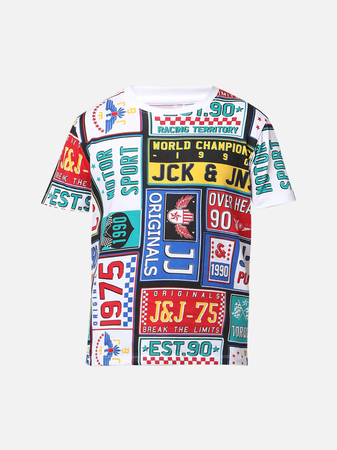 JACK&JONES JUNIOR X MOTOR MUNCHKINS WHITE PRINTED T-SHIRT - Image 7