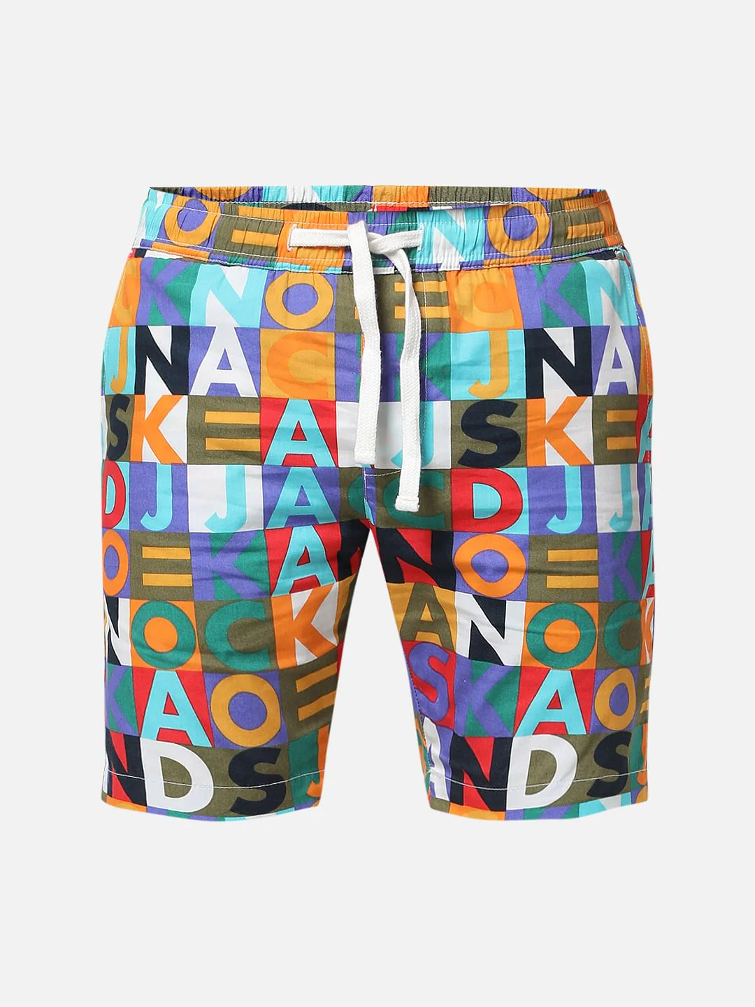 Boys Blue Logo Print Co-ord Set Shorts - Image 6