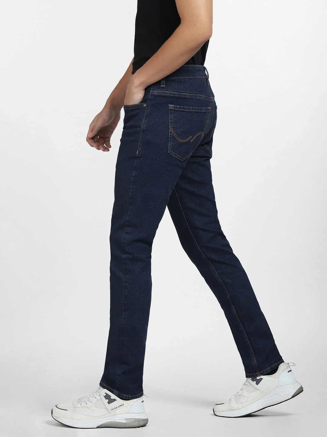 Dark Blue Low Rise Ben Skinny Fit Jeans - Image 3