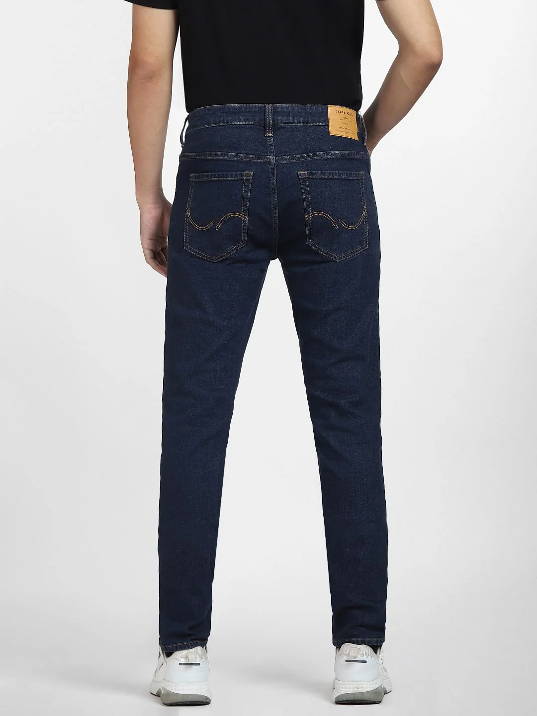 Dark Blue Low Rise Ben Skinny Fit Jeans - Image 4