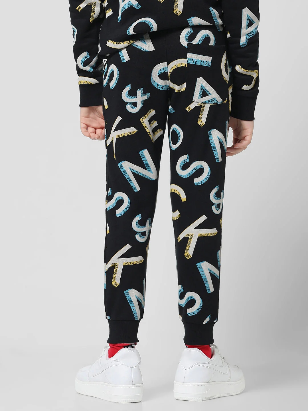 Black Mid Rise Logo Print Sweatpants - Image 3