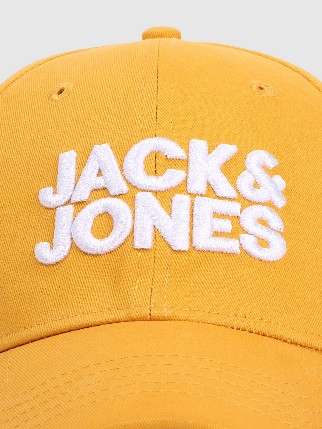 Yellow Logo Print Baseball Cap - Image 5