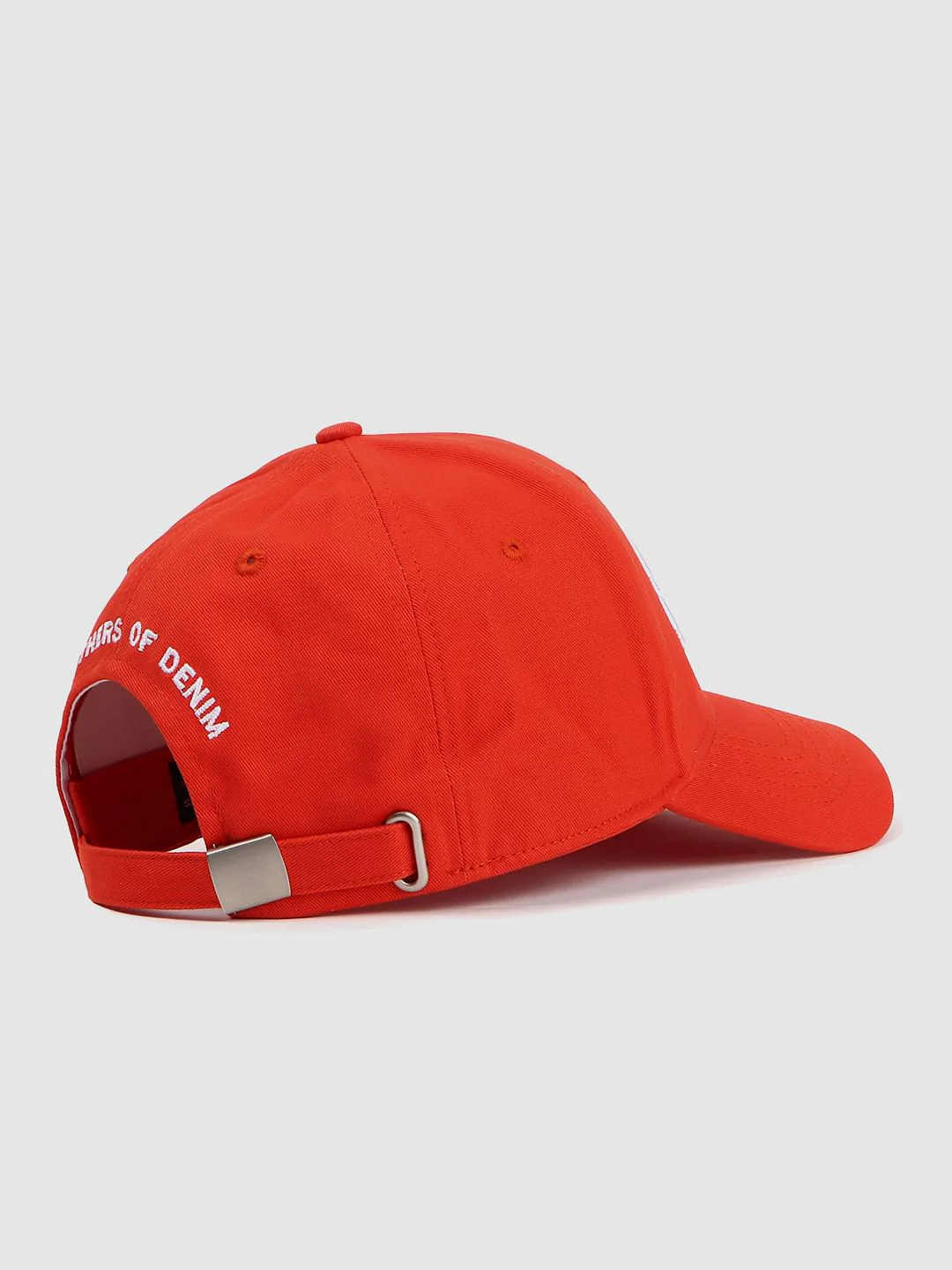 Orange Logo Print Baseball Cap - Image 4