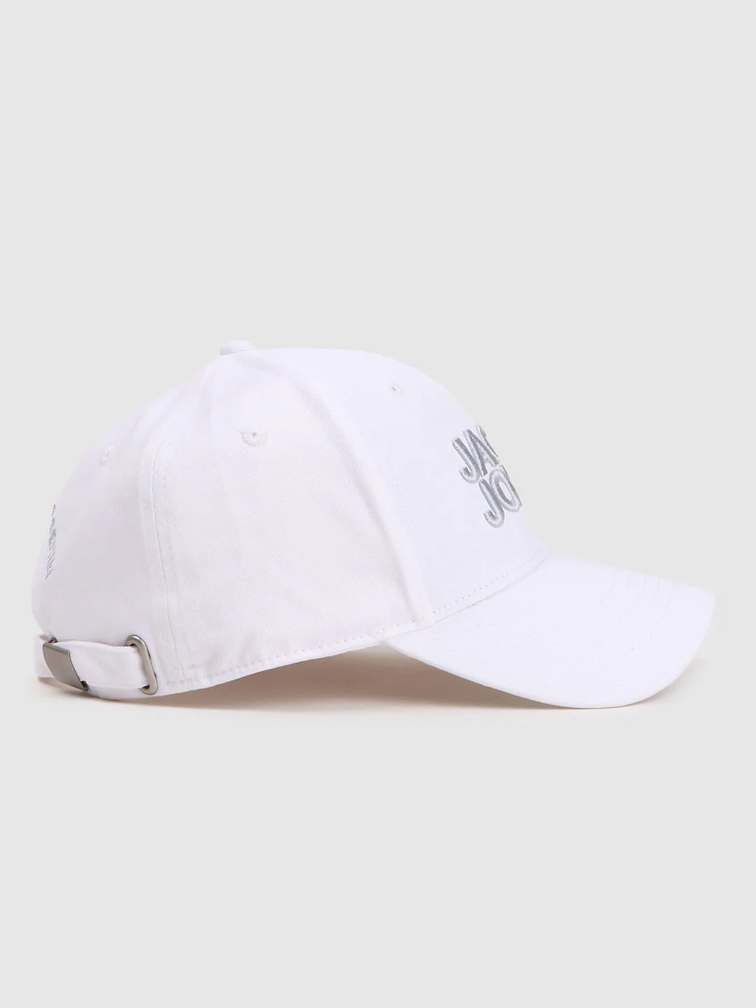 White Logo Print Baseball Cap - Image 3