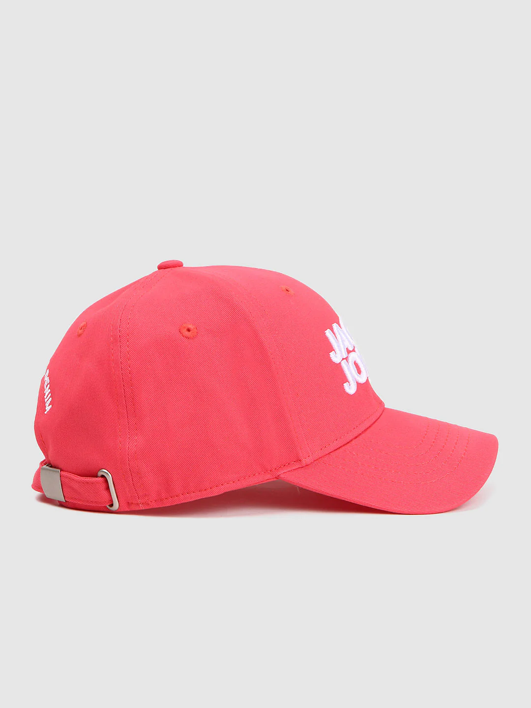 Coral Logo Print Baseball Cap - Image 3