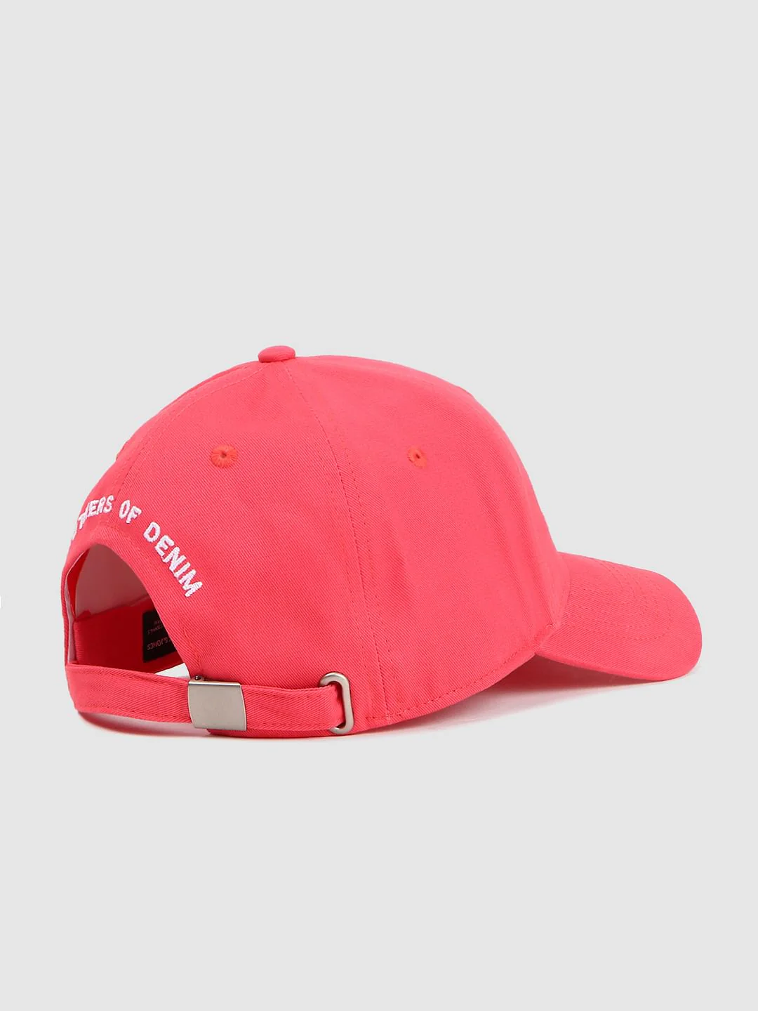 Coral Logo Print Baseball Cap - Image 4