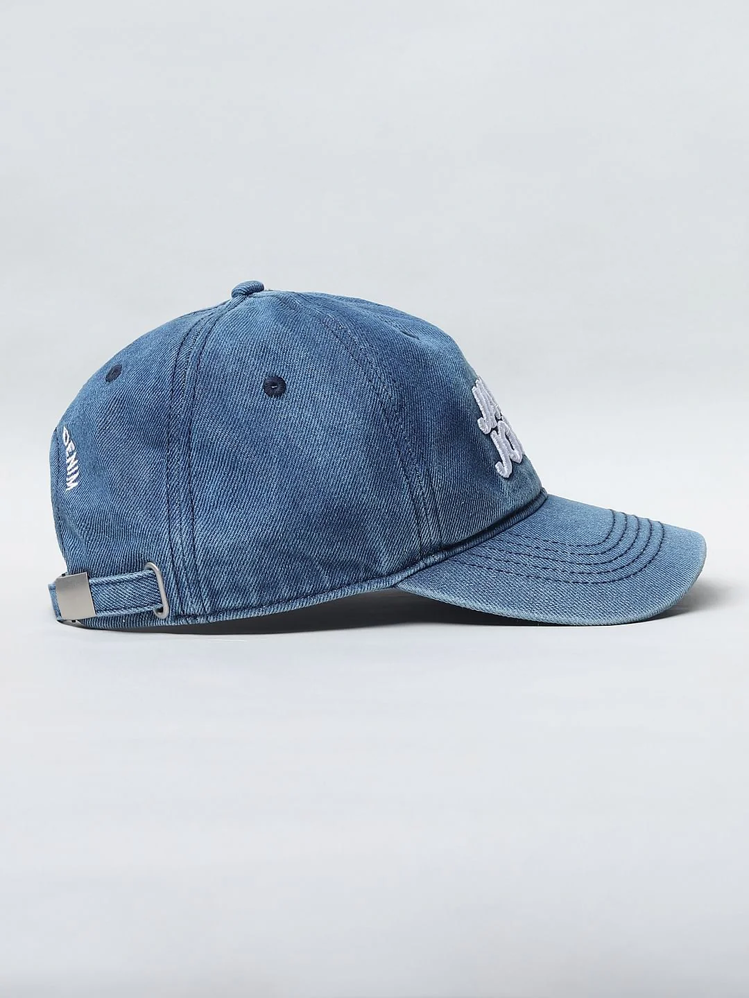 Blue Denim Baseball Cap - Image 3
