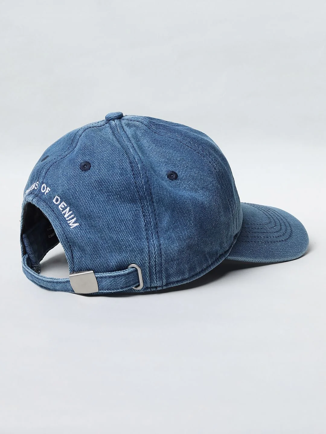 Blue Denim Baseball Cap - Image 4