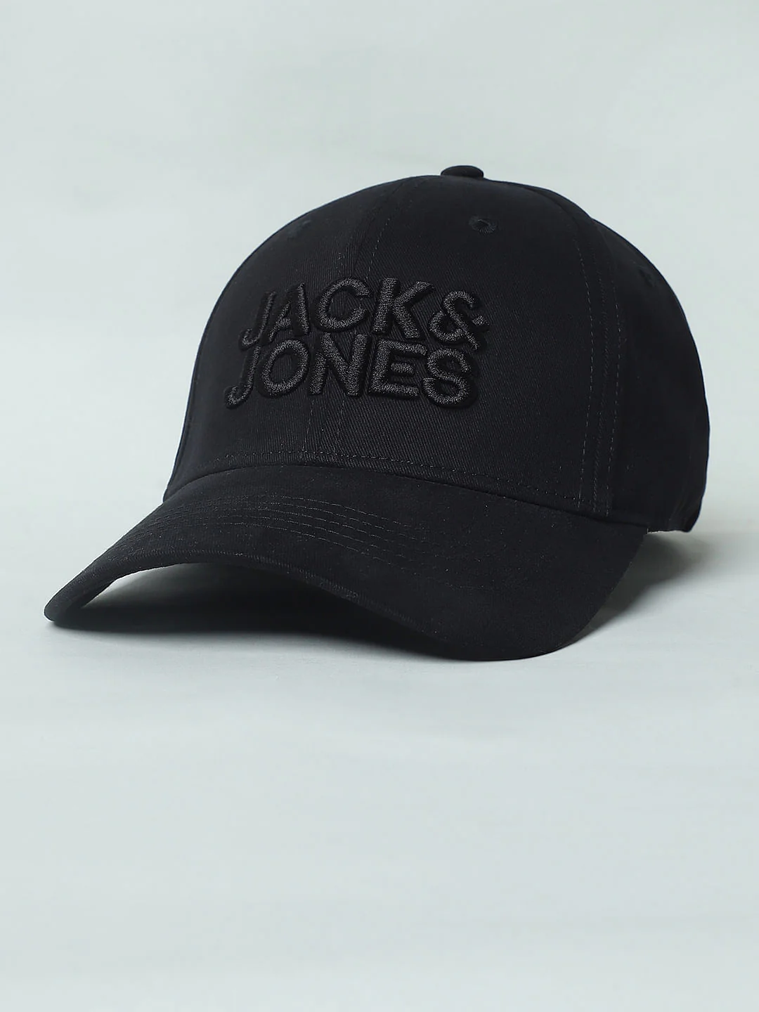 Black Logo Print Baseball Cap - Image 5