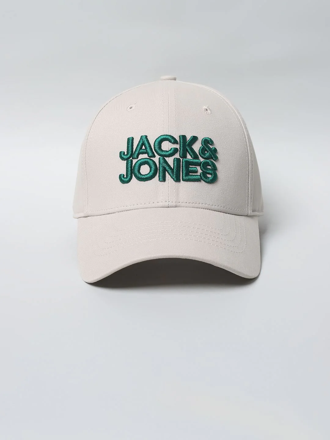 Beige Embroidered Logo Baseball Cap - Image 2
