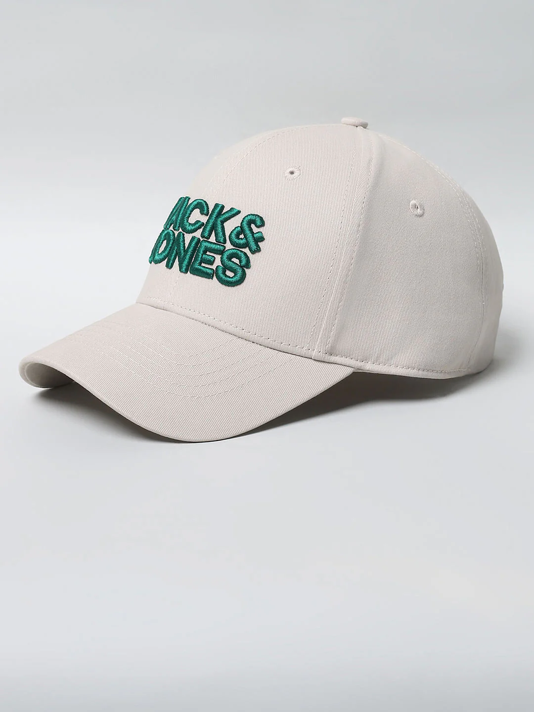 Beige Embroidered Logo Baseball Cap - Image 5
