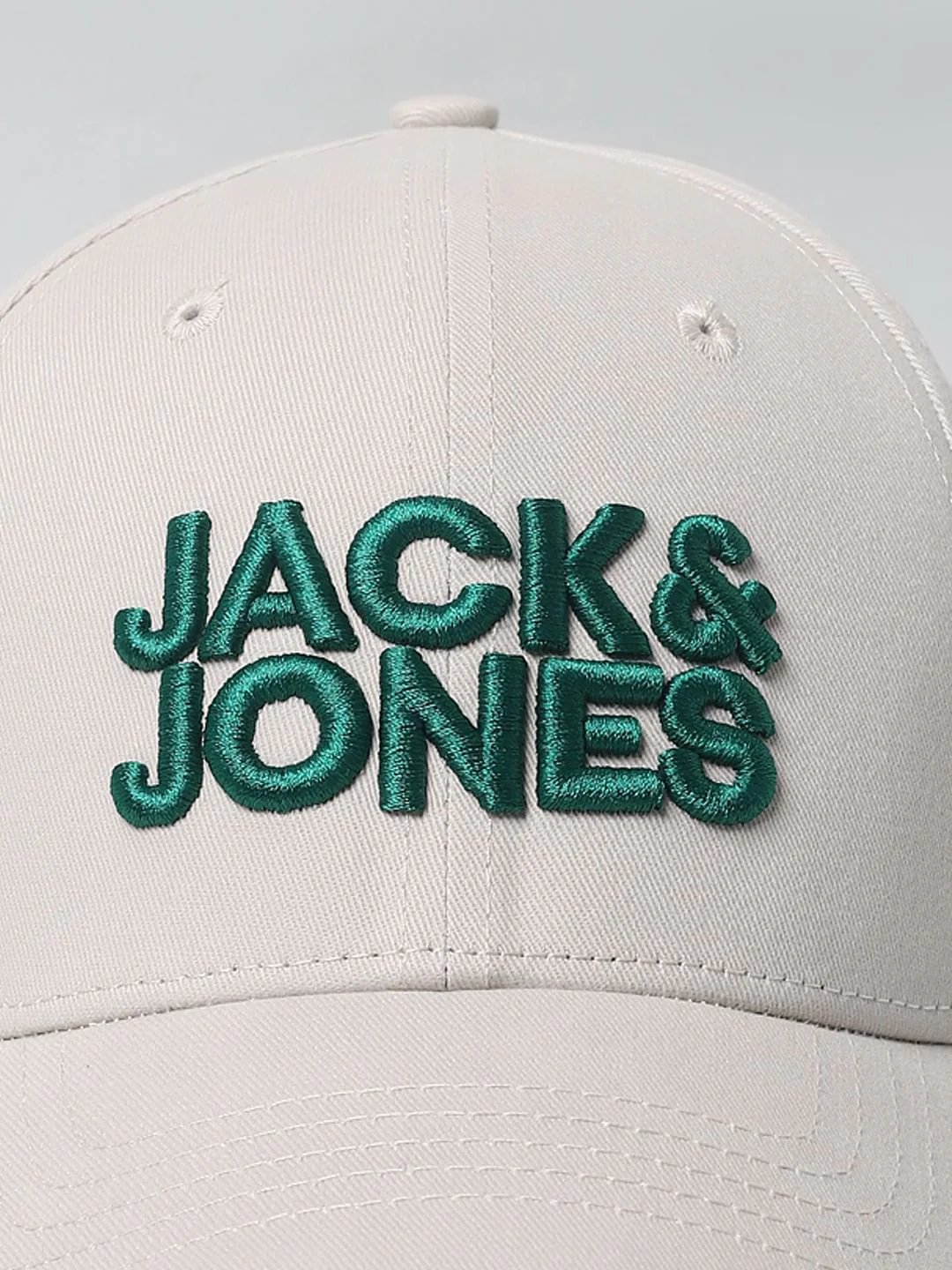 Beige Embroidered Logo Baseball Cap - Image 6