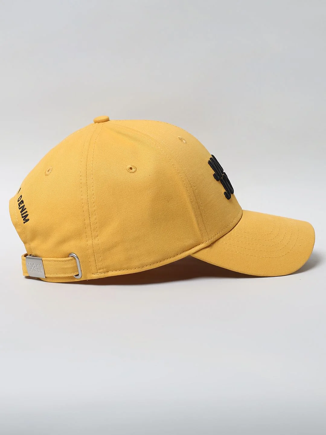 Yellow Embroidered Logo Baseball Cap - Image 3