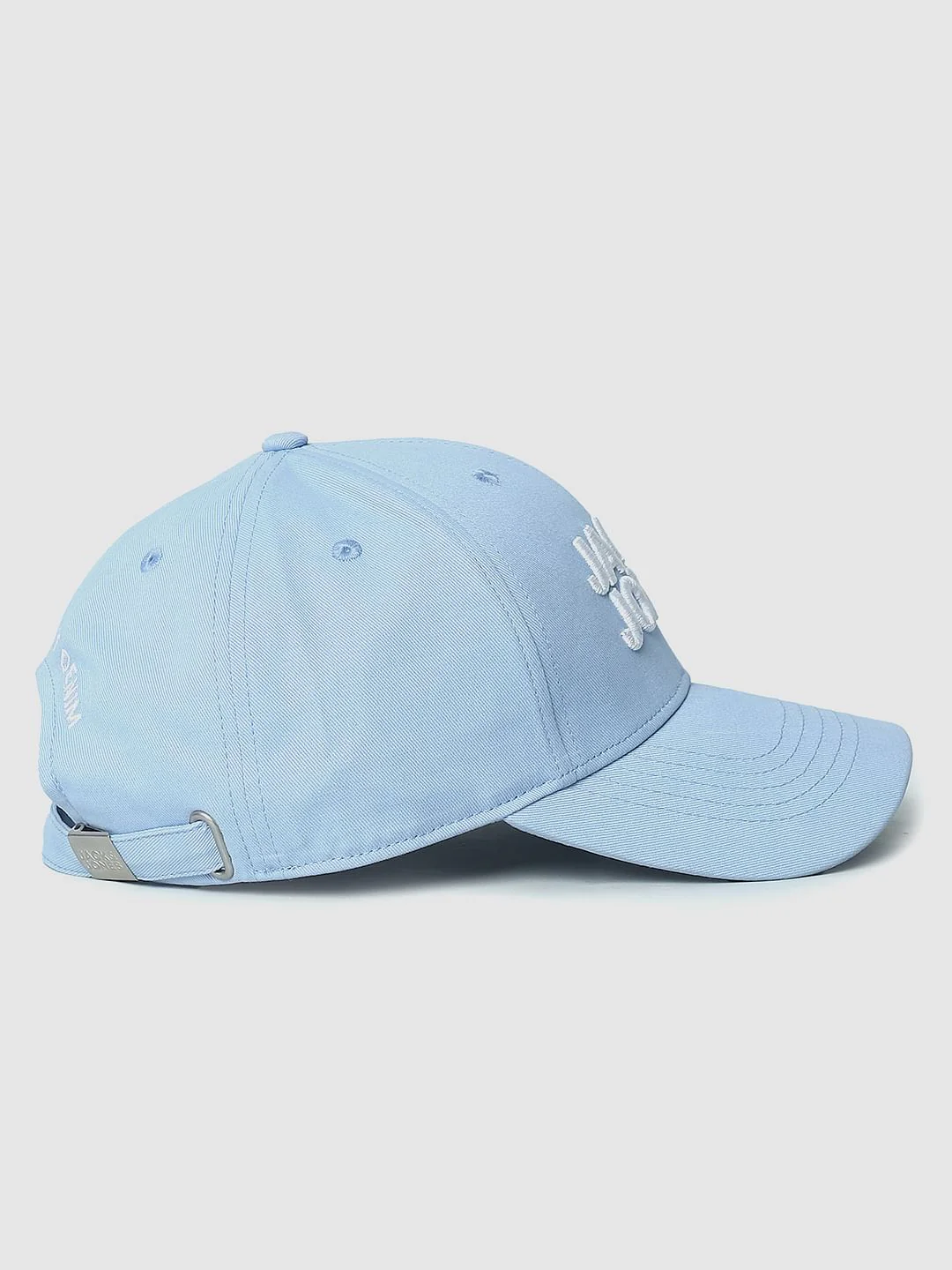Blue Logo Print Baseball Cap - Image 4