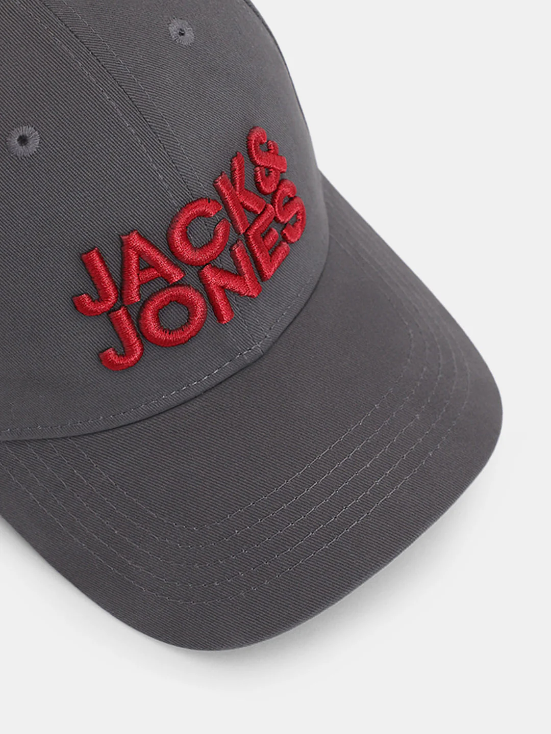 Dark Grey Embroidered Logo Baseball Cap - Image 4