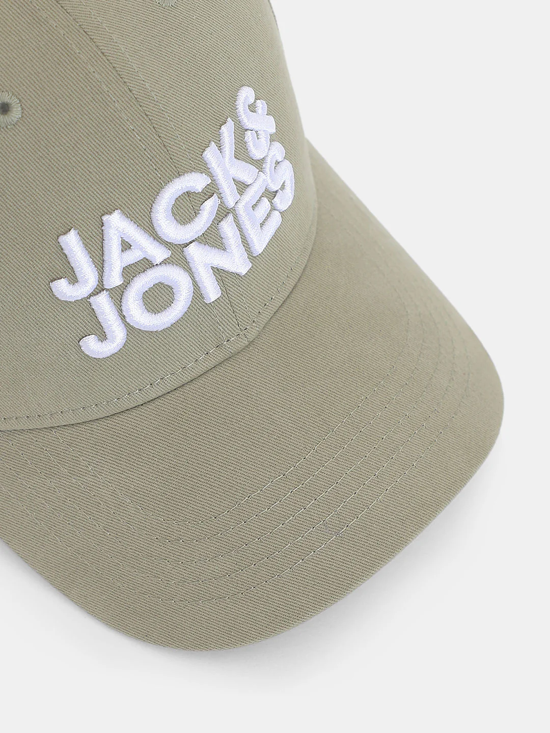Dusty Olive Embroidered Logo Baseball Cap - Image 4