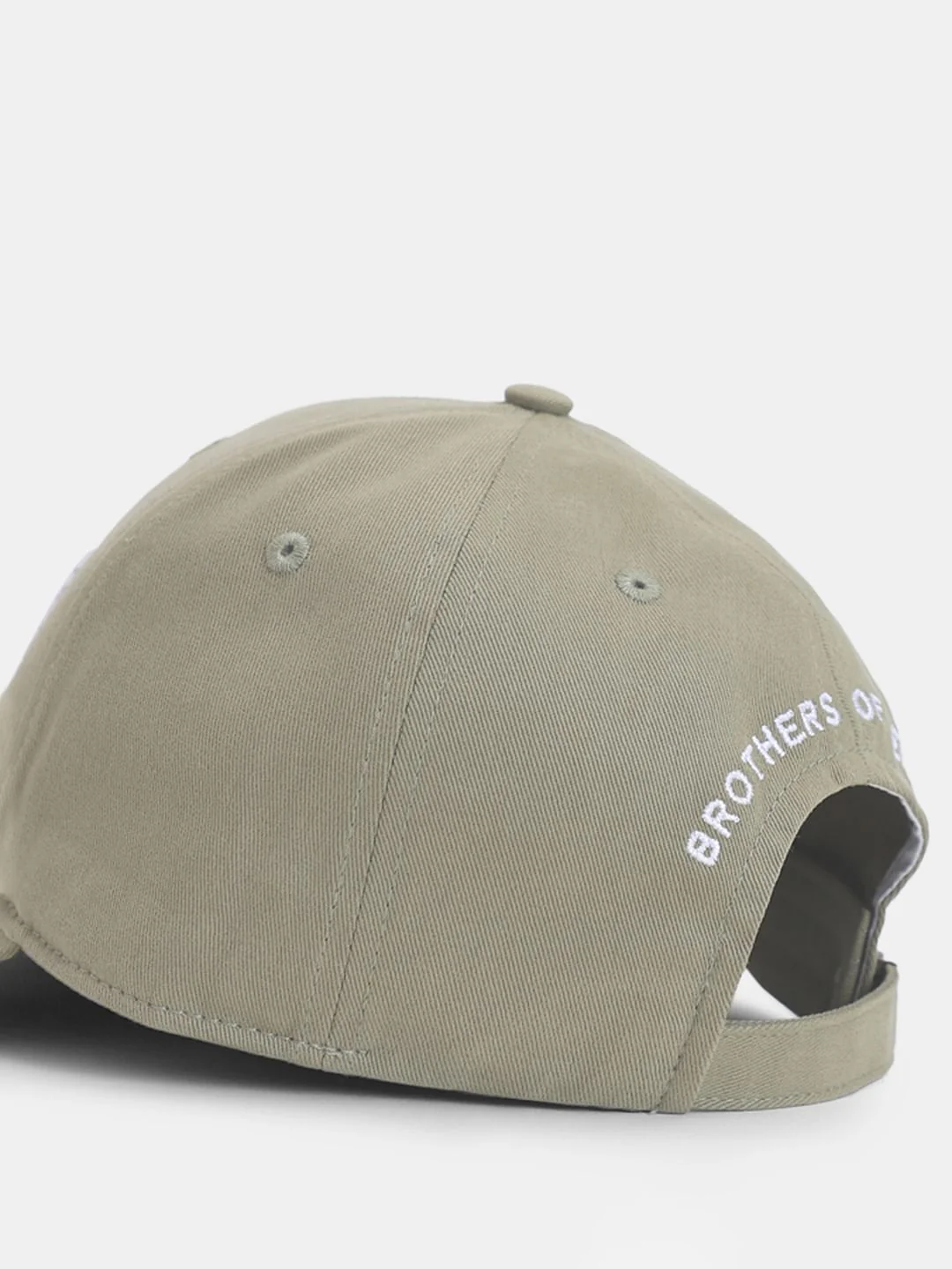 Dusty Olive Embroidered Logo Baseball Cap - Image 5