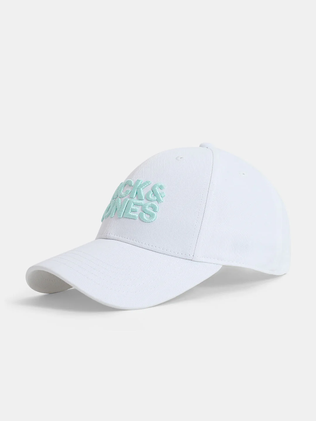 White Logo Print Baseball Cap - Image 2