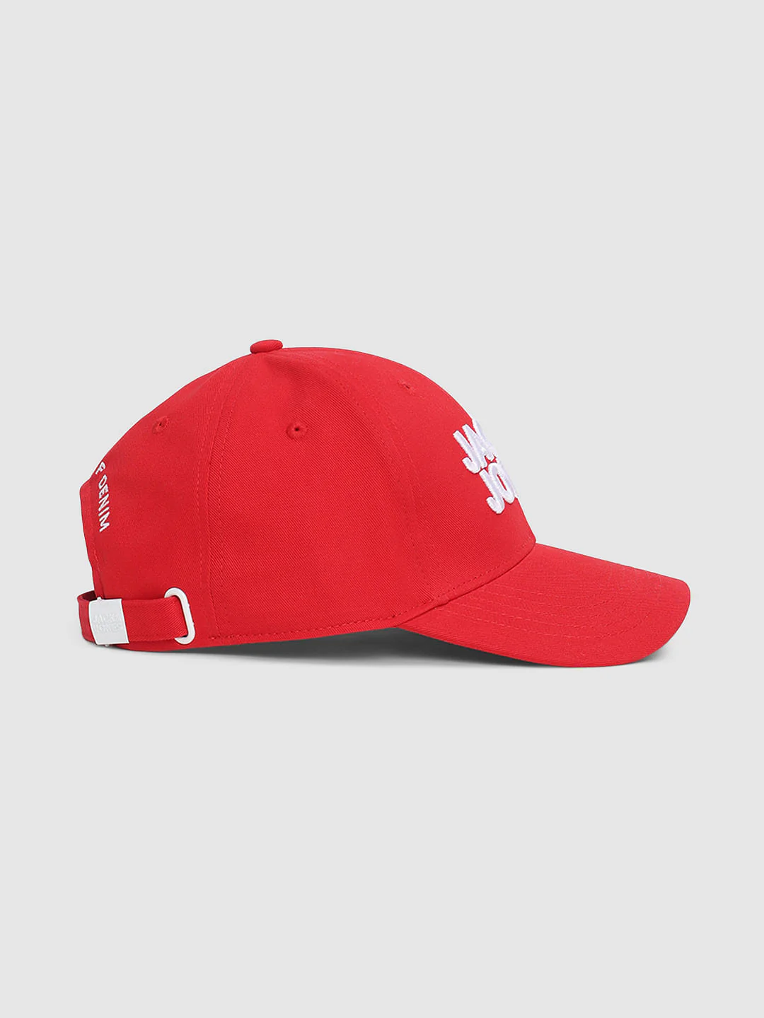 Red Embroidered Logo Print Cap - Image 3