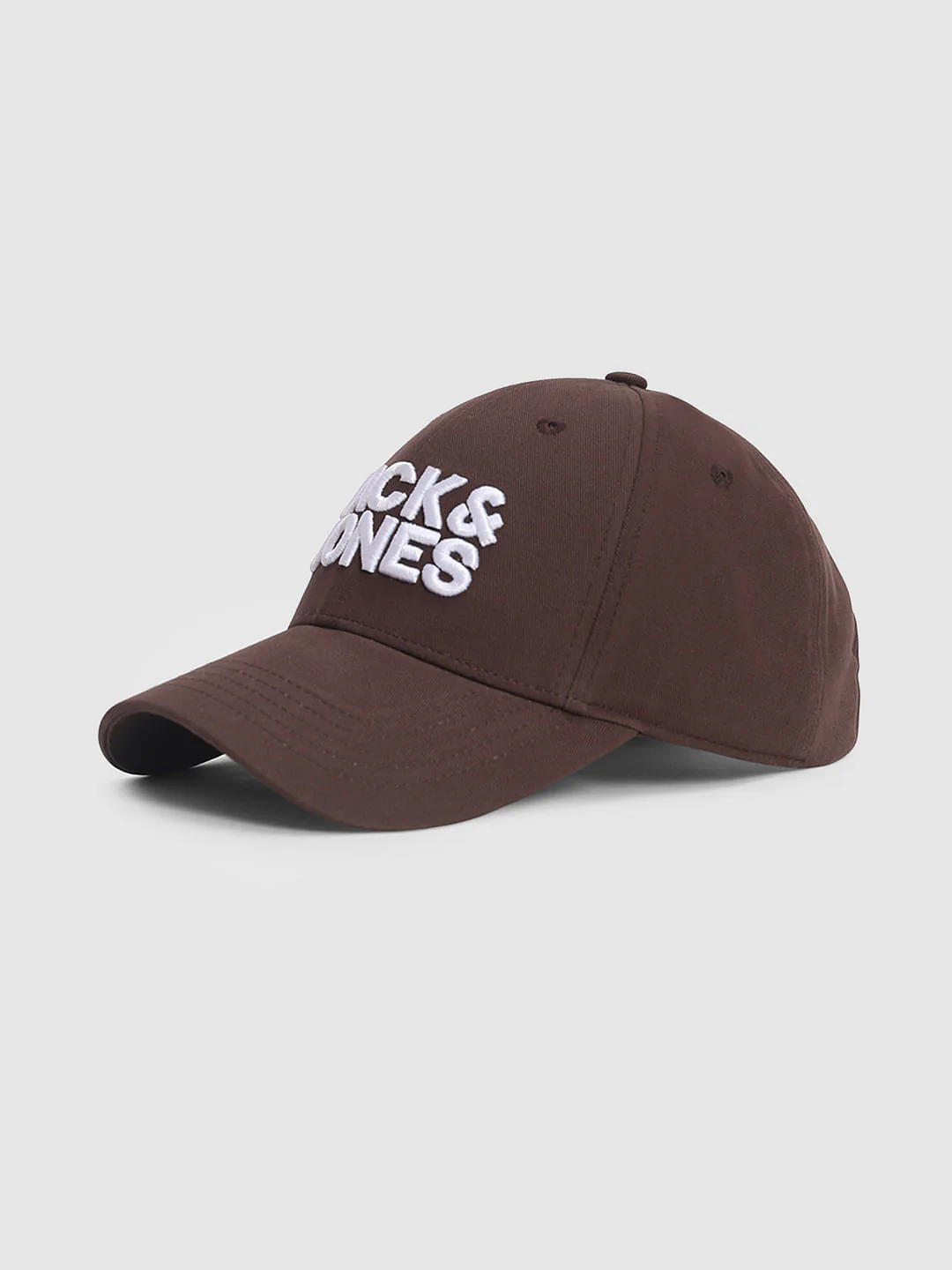 Dark Brown Embroidered Logo Print Cap - Image 2