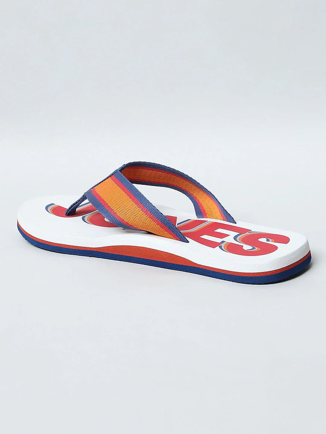 White Logo Print Flip Flops - Image 5