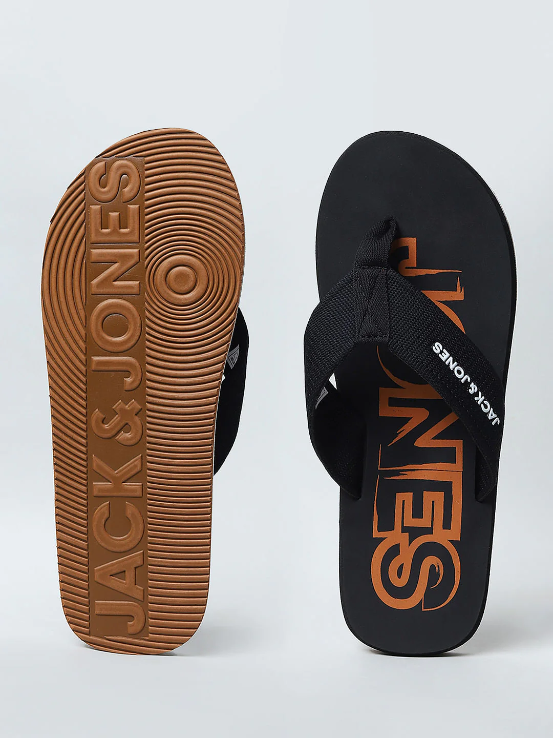 BLACK LOGO PRINT FLIP FLOPS - Image 6