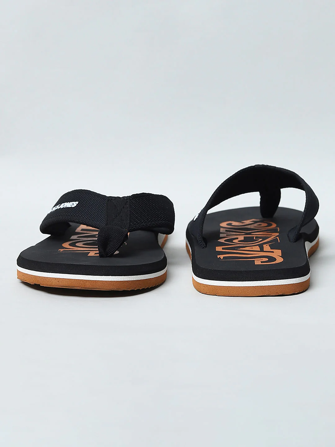 BLACK LOGO PRINT FLIP FLOPS - Image 8