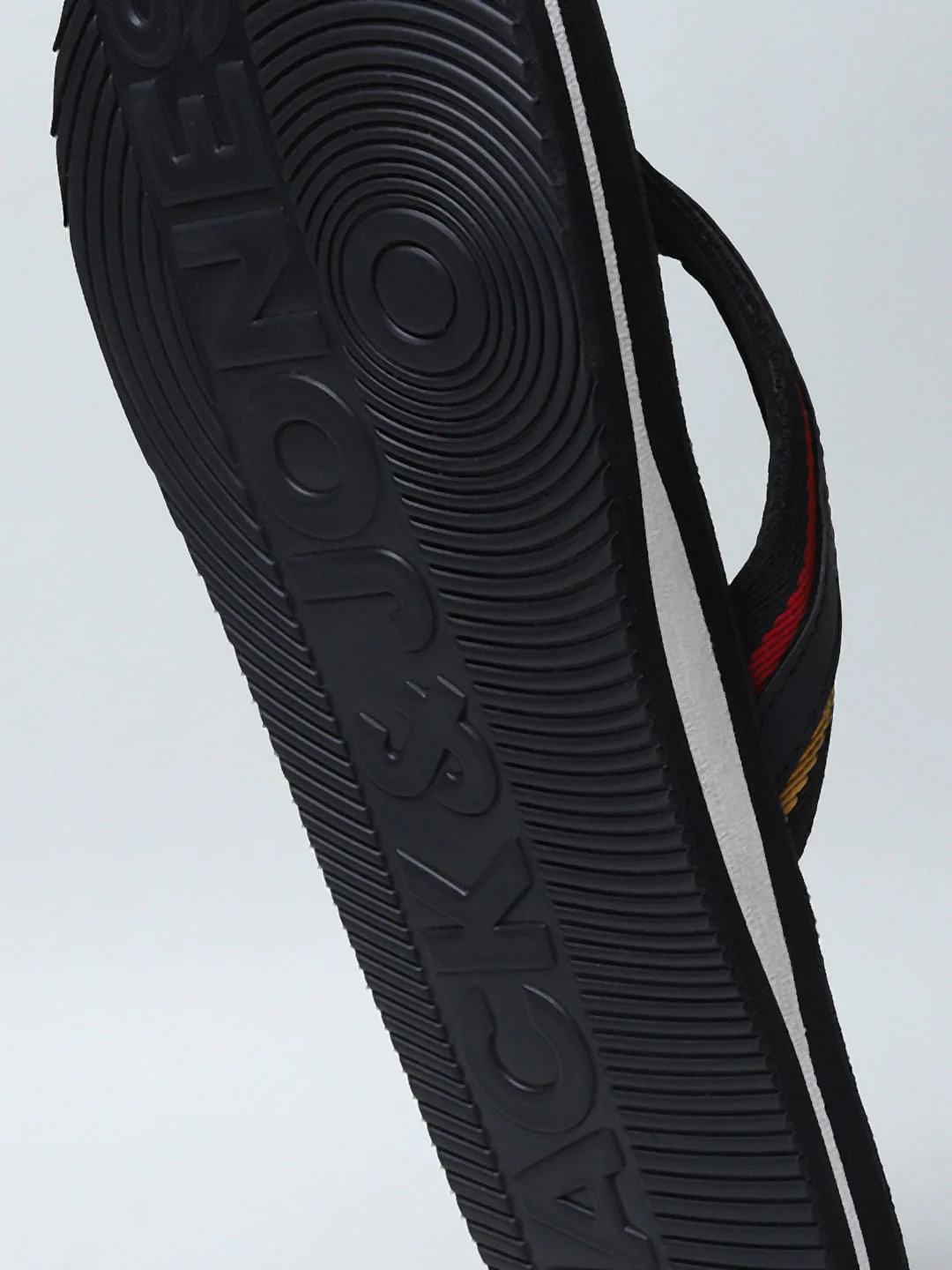 Black Logo Print Flip Flops - Image 10