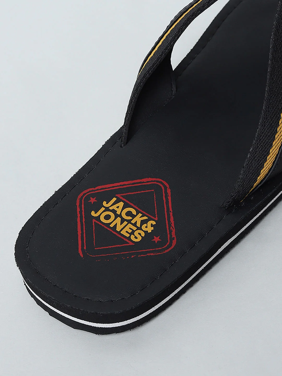 Black Logo Print Flip Flops - Image 12