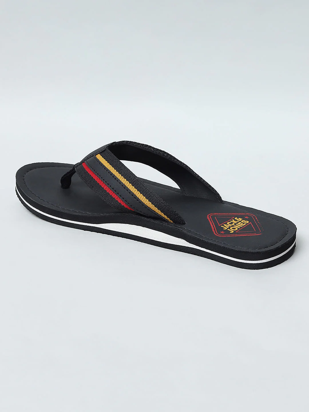 Black Logo Print Flip Flops - Image 5