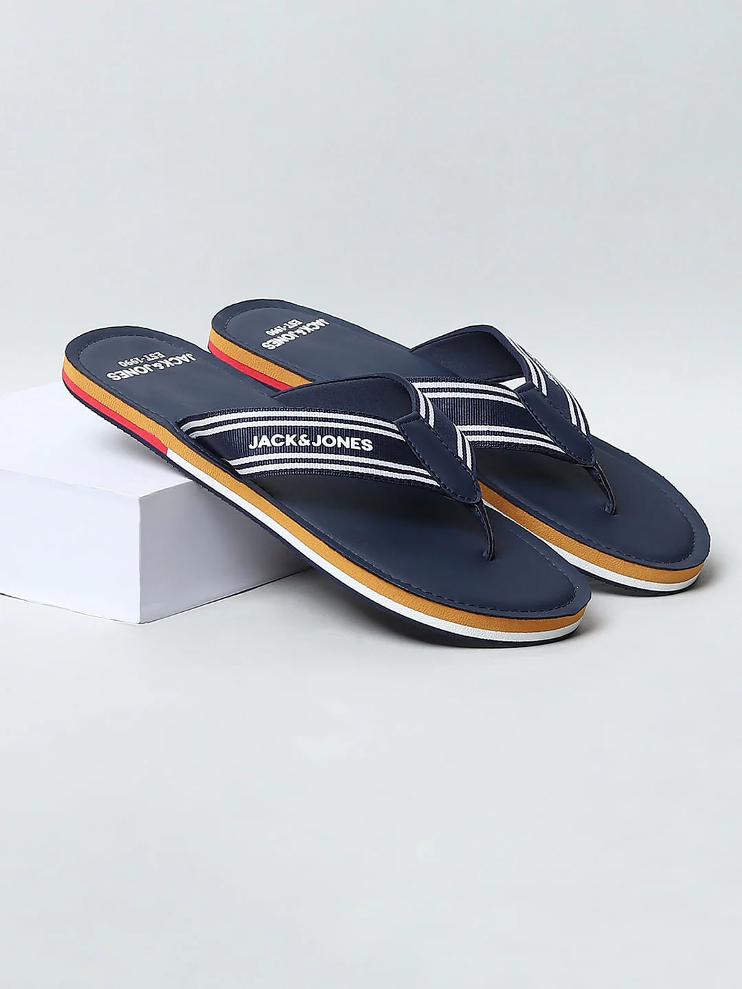 Blue Logo Print Flip Flops - Image 13