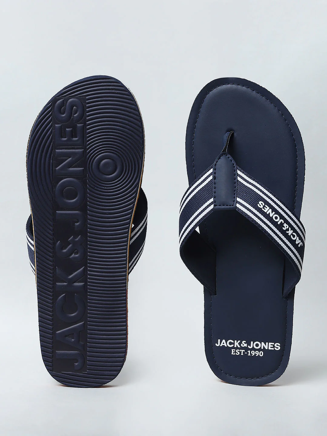 Blue Logo Print Flip Flops - Image 6