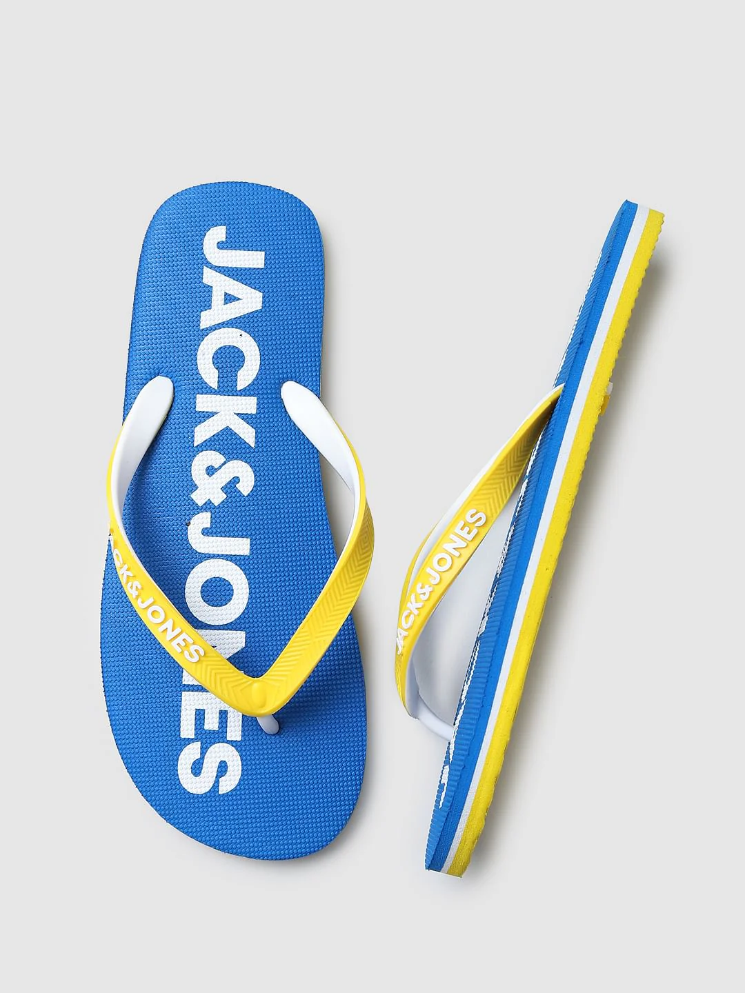 Blue Colourblocked Flip Flops - Image 7