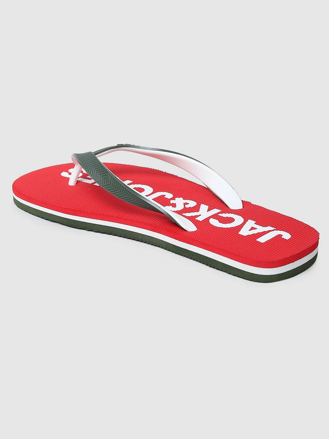 Red Colourblocked Flip Flops - Image 4
