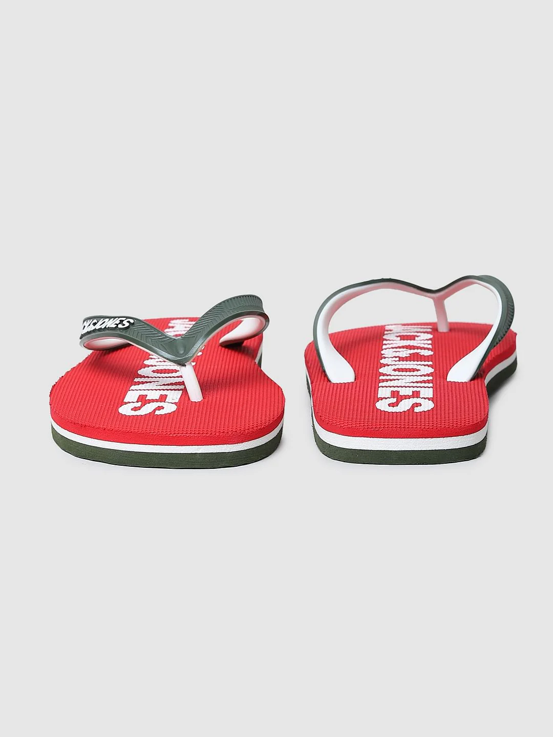 Red Colourblocked Flip Flops - Image 8