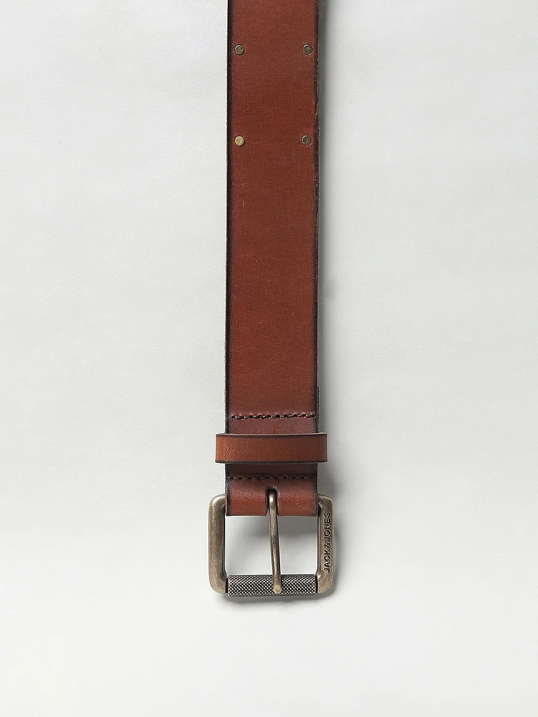 Brown Studded Leather Belt - Image 4