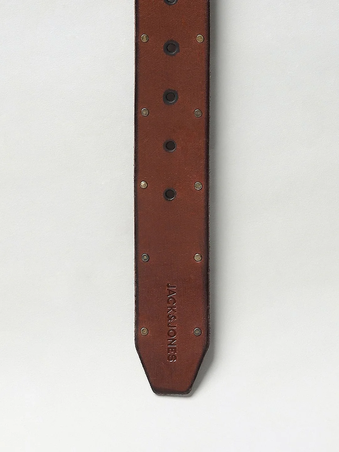 Brown Studded Leather Belt - Image 5