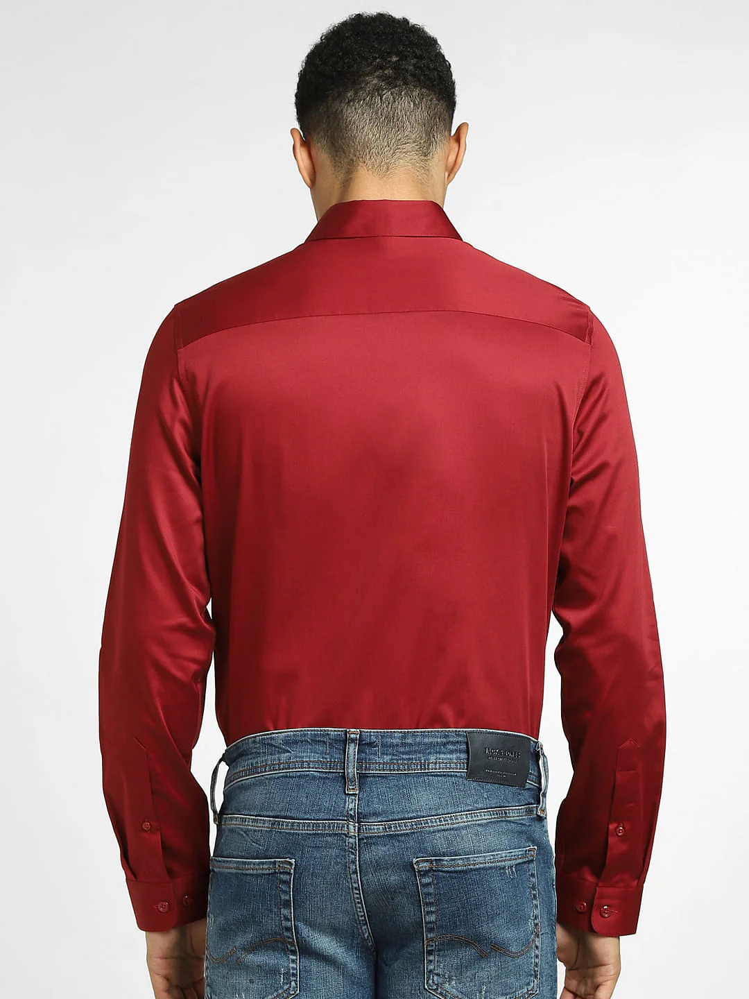 Dark Red Full Sleeves Shirt - Image 4