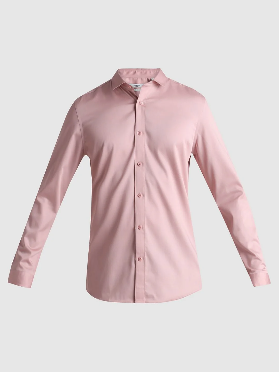Pink Full Sleeves Solid Shirt - Image 7