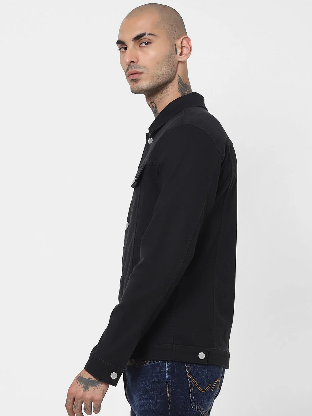 Black Solid Jacket - Image 3