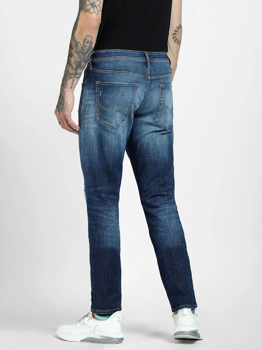 Blue Low Rise Glenn Slim Jeans - Image 4