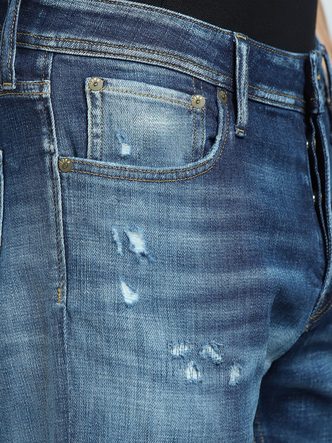 Blue Low Rise Glenn Slim Jeans - Image 6