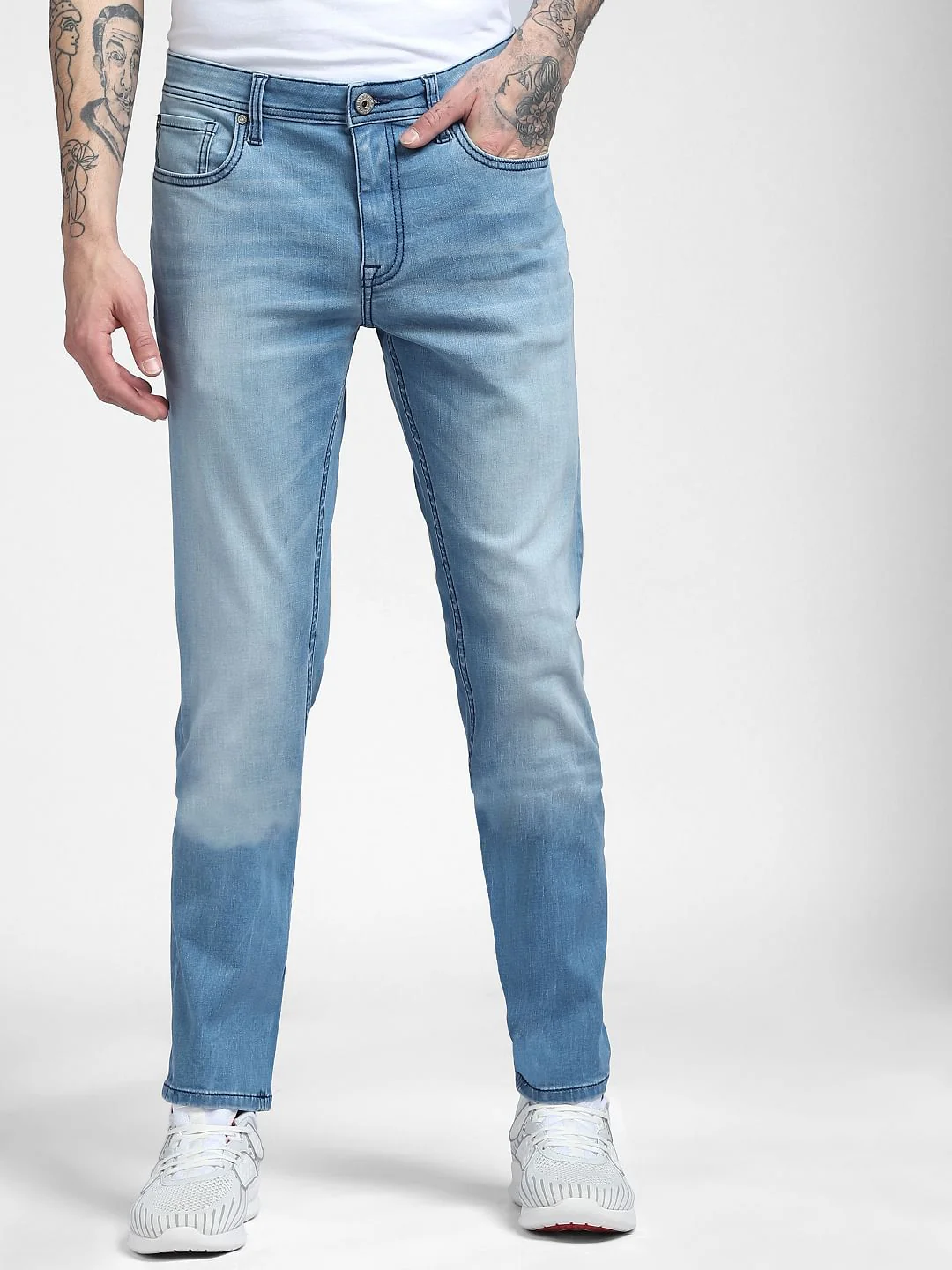 Light Blue Low Rise Ben Skinny Jeans - Image 2