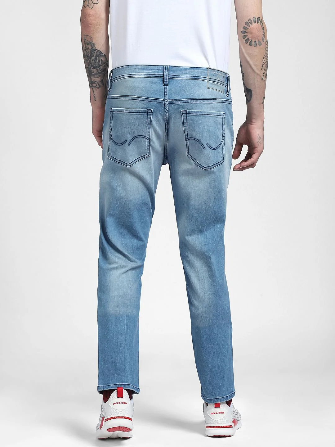 Light Blue Low Rise Ben Skinny Jeans - Image 4
